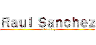 Ｒａｕｌ Ｓａｎｃｈｅｚ (raul sanchez)