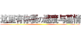 这里有你要の速度与基情 ()