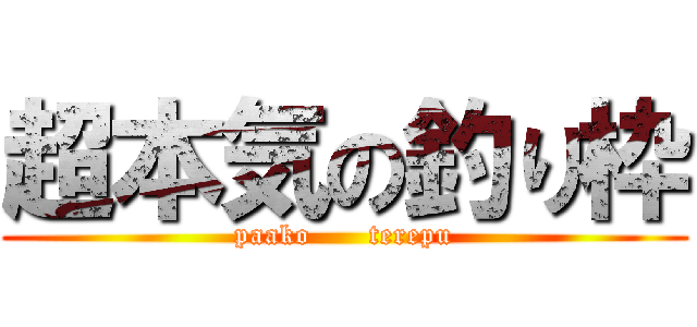 超本気の釣り枠 (paako      terepu)
