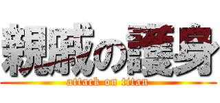 親戚の護身 (attack on titan)