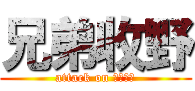 兄弟收野 (attack on 兄弟收野)