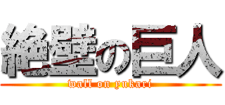 絶壁の巨人 (wall on yukari)