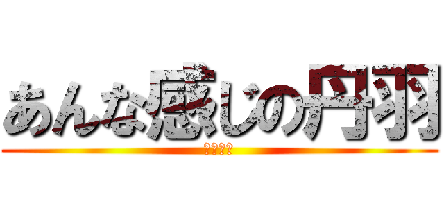 あんな感じの丹羽 (まさに乙)