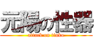 元陽の性器 (attack on tinko)