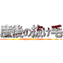 産後の抜け毛 (sango of nukege)