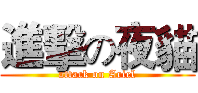 進擊の夜貓 (attack on Ariel)
