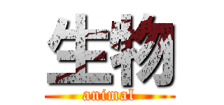 生物 (animal)