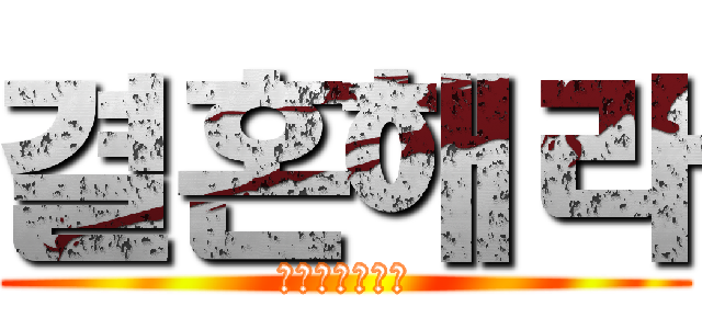 결혼해라 (エレンとミカサ)