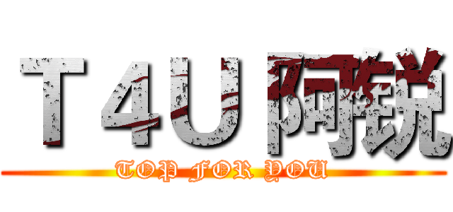 Ｔ４Ｕ 阿锐 (TOP FOR YOU)