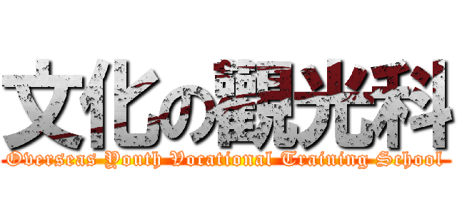文化の觀光科 (Overseas Youth Vocational Training School)