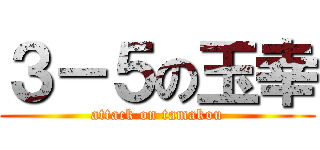 ３－５の玉幸 (attack on tamakou)