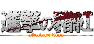 進撃の豬紅 (attack on titan)