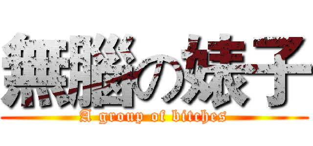 無腦の婊子 (A group of bitches)