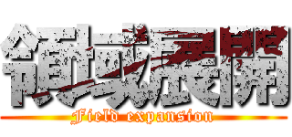 領域展開 (Field expansion)