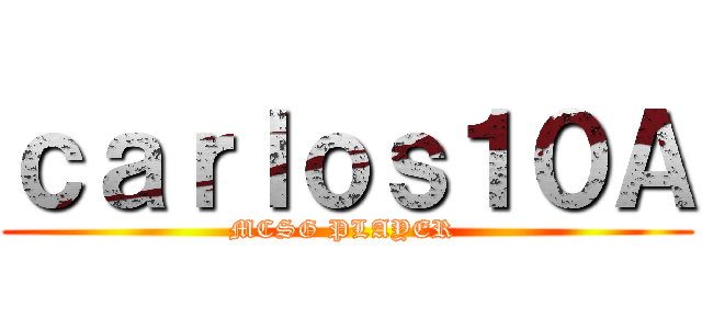 ｃａｒｌｏｓ１０Ａ (MCSG PLAYER )
