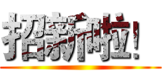 招新啦！ ()