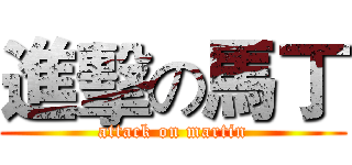 進擊の馬丁 (attack on martin)