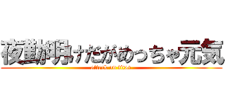 夜勤明けだがめっちゃ元気 (attack on titan)