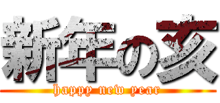 新年の亥 (happy new year)