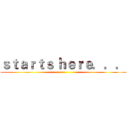 ｓｔａｒｔｓ ｈｅｒｅ．．． ()