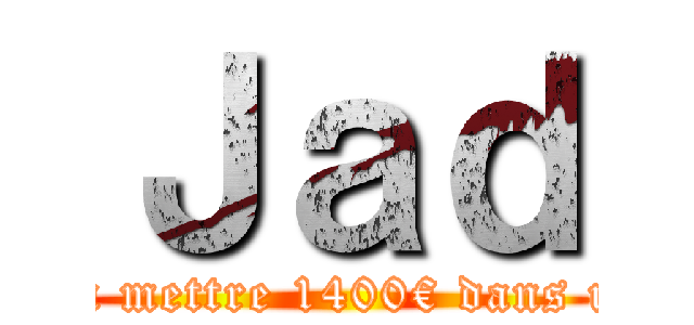 Ｊａｄ (L’homme qui va mettre 1400€ dans un pc blanc rgb)