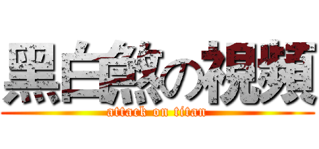 黑白煞の視頻 (attack on titan)