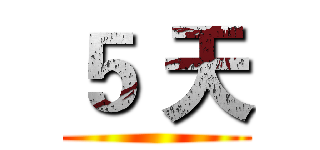 ５ 天 ()