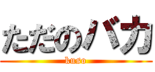 ただのバカ (kuso)