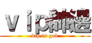 ｖｉｐ帥邊 (vip is god)