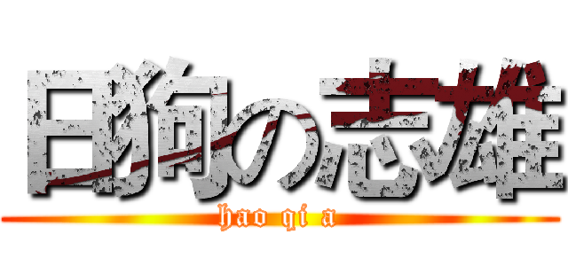 日狗の志雄 (hao qi a)