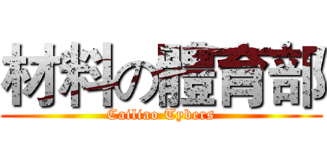 材料の體育部 (Cailiao Tybers)