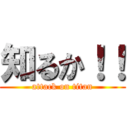 知るか！！ (attack on titan)