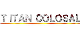 ＴＩＴＡＮ ＣＯＬＯＳＡＬ ()