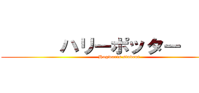       ハリーポッター       (Hogwarts student)
