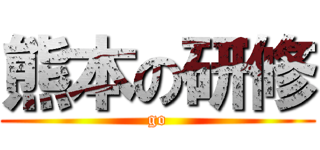 熊本の研修 (go)