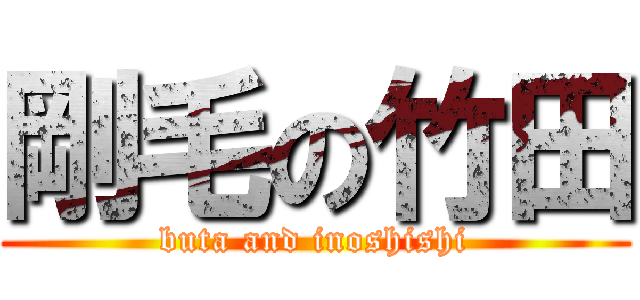 剛毛の竹田 (buta and inoshishi)