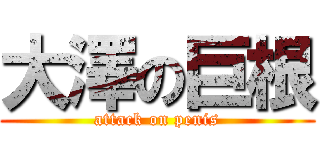 大澤の巨根 (attack on penis)