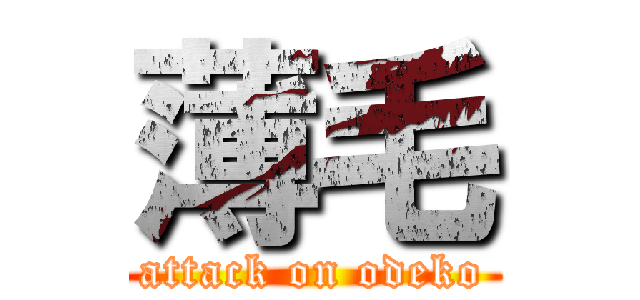 薄毛 (attack on odeko)