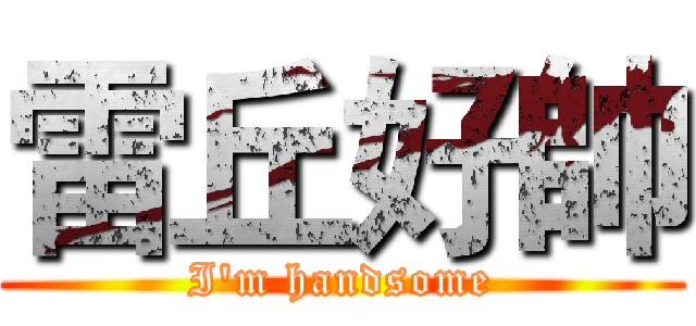 雷丘好帥 (I'm handsome)