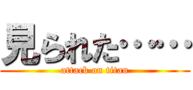 見られた…… (attack on titan)