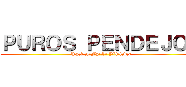 ＰＵＲＯＳ ＰＥＮＤＥＪＯＳ (Atack on Martha Villalobos)