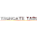 ＴＲＵＮＣＡＴＥ ＴＡＢＬＥ ＊ (attack on titan)