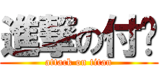 進撃の付洁 (attack on titan)