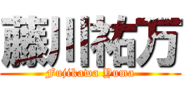 藤川祐万 (Fujikawa Yuma)