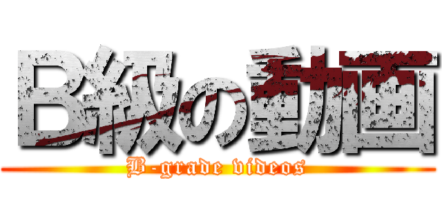 Ｂ級の動画 (B-grade videos)