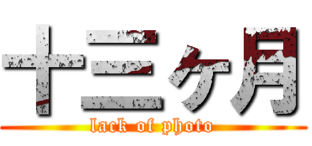 十三ヶ月 (lack of photo)