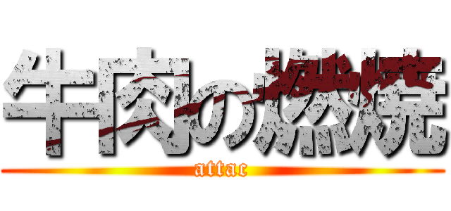 牛肉の燃焼 (attac)