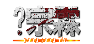 杨宗霖 (yang zong lin)