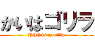 かいはゴリラ (KAI is gorilla)