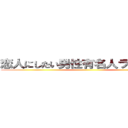 恋人にしたい男性有名人ランキング ()